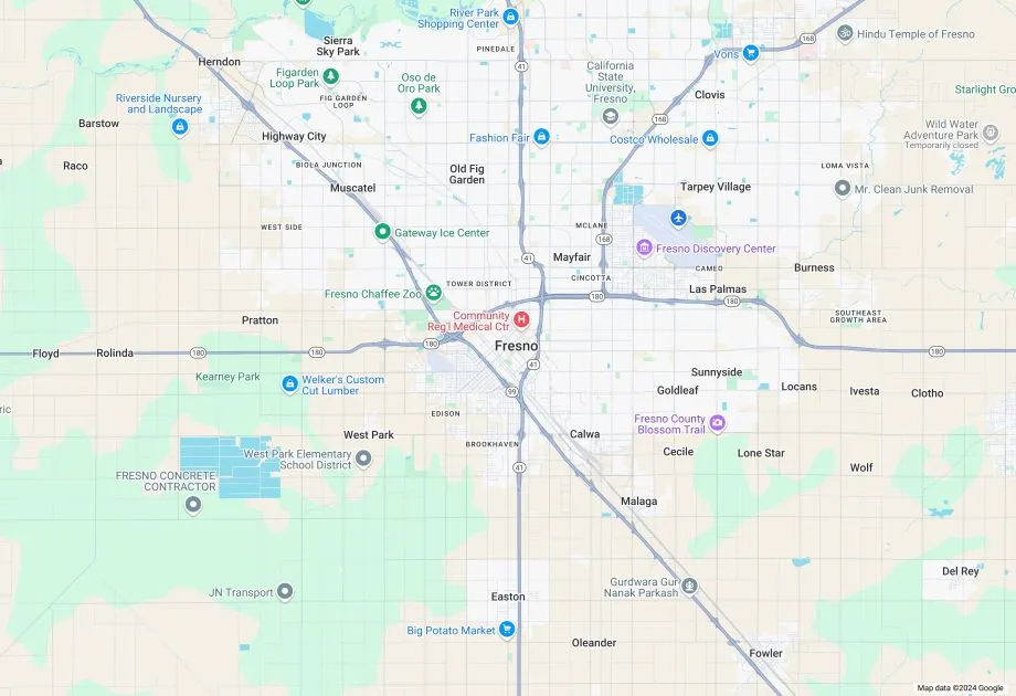 Fresno Map